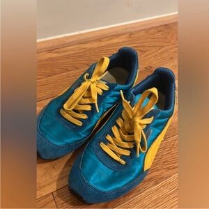 Puma Women's Shoes in Blue and Yellow
